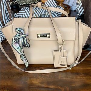 Henri Bendel modern icon satchel.